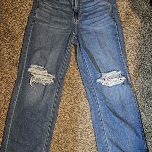 American Eagle Outfitters Blue Flare Wide Leg Jeans
